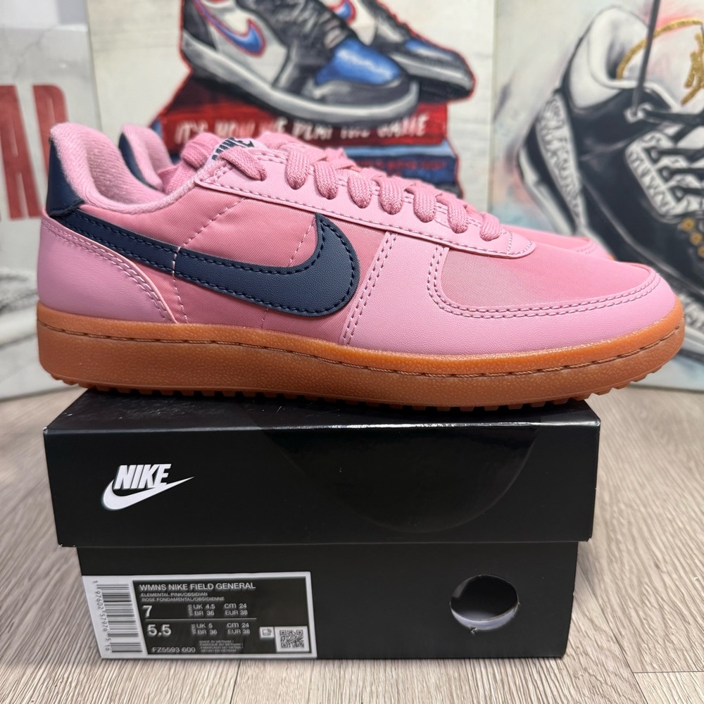 New Nike Field General 82 Elemental Pink Obsidian /Gum Shoes Women Size 7